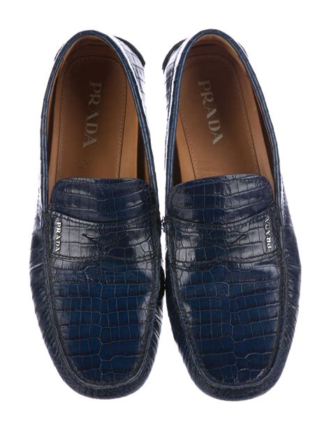 Prada Alligator Loafers 